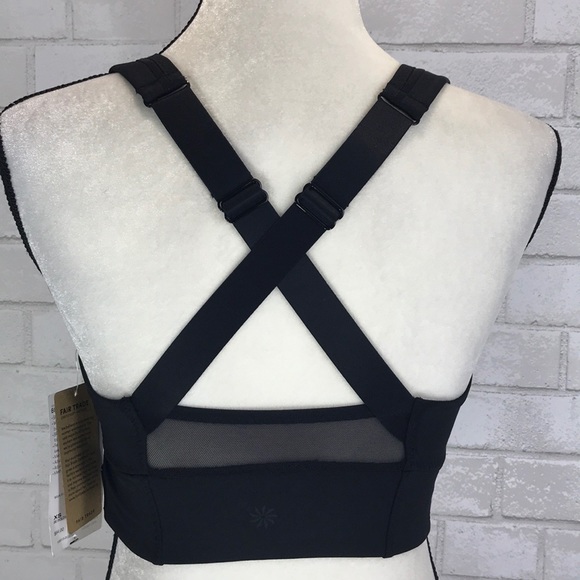 NWT Athleta Black Be Bold Bra Adjustable Straps - Picture 6 of 8